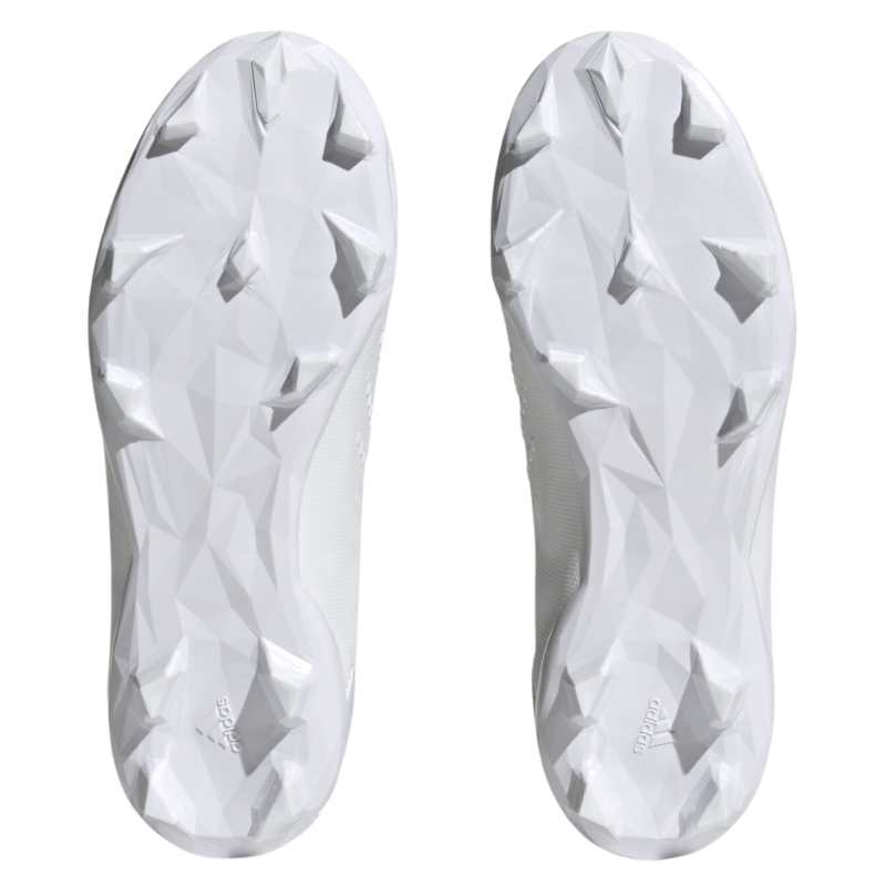 Adidas Predator Accuracy.3 Firm Ground Soccer Cleats Junior Cloud White/Cloud White/Core Black bottom of both shoes pointing up