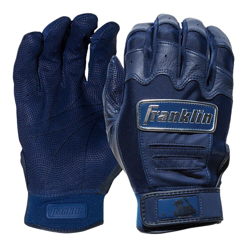 Franklin Baseball Batting Gloves Franklin CFX Pro Chrome Baseball Batting Gloves Adult Navy