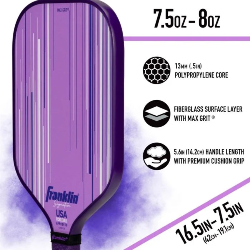 Franklin Pickleball Paddles Franklin Signature Series Fiberglass Pickleball Paddle Lilac Product Info