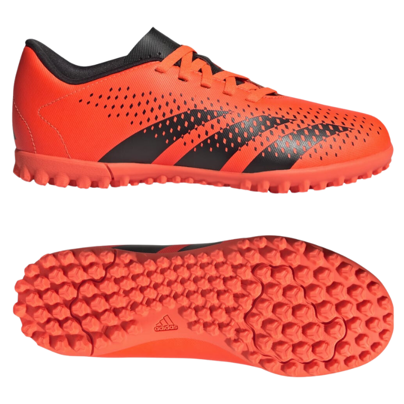 Adidas Predator Accuracy.4 Soccer Turf Boots Orange/Black/Black Junior side pointing right and bottom pointing right