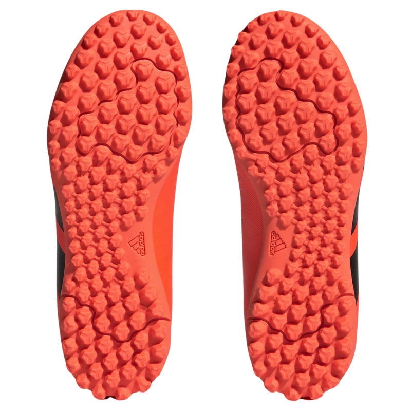 Adidas Predator Accuracy.4 Soccer Turf Boots Orange/Black/Black Junior bottom of both shoes pointing up