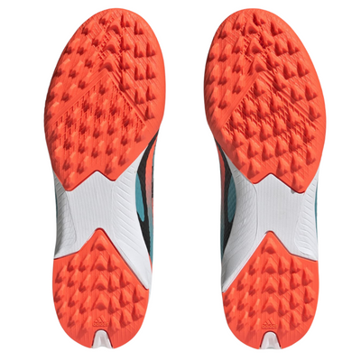 Adidas X Speedportal Messi.3 Soccer Turf Boots Orange/Black/Green/White Junior bottom of both shoes pointing up