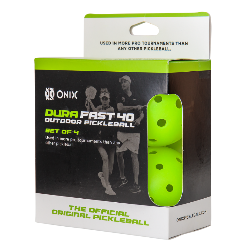 Onix Dura Fast-40 Pickleballs - 4 Pack