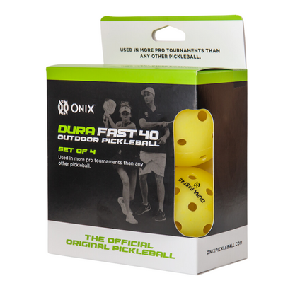 Onix Dura Fast-40 Pickleballs - 4 Pack
