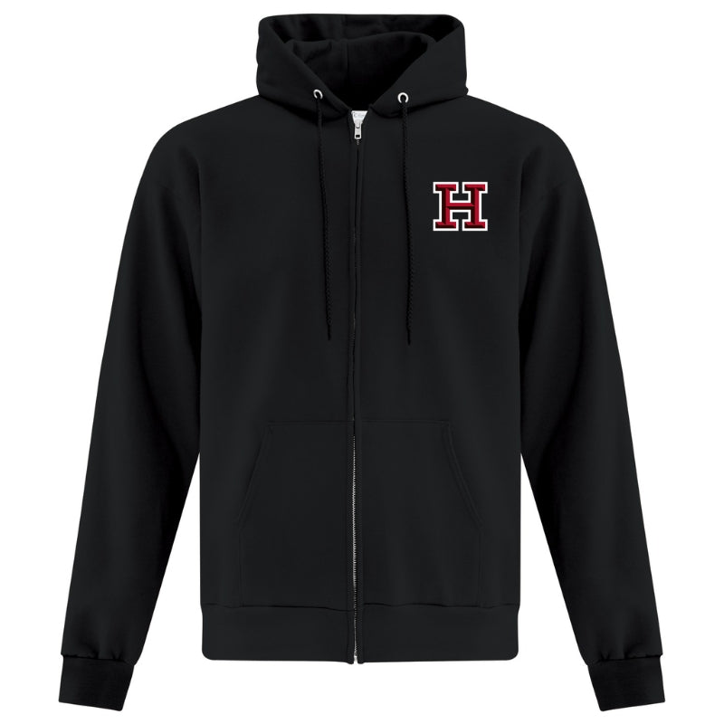 HLL Baseball Team Apparel HLL ATC Everyday Fleece Full Zip Hoodie Small H Logo Adult Black