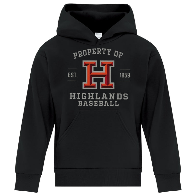 HLL Team Apparel HLL ATC Everyday Fleece Hoodie POHB Logo Youth Black v2