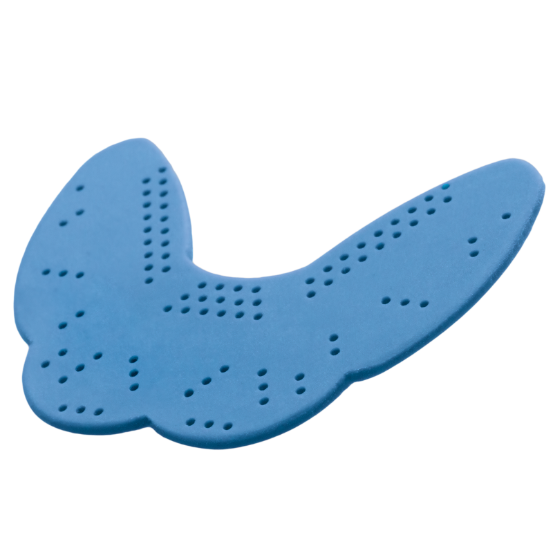 CCM 1.6 Aero NextGen Mouth Guard Senior seen at an angle Blue