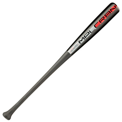 Mizuno Baseball Bat Mizuno Maple/Carbon 271 Elite Wood Adult Youth black/red side diagonal showing 'MPL CRBN'