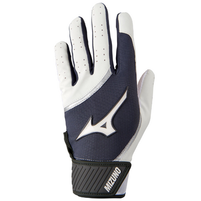 Mizuno Baseball Batting Gloves Mizuno MVP Adult white/gray back