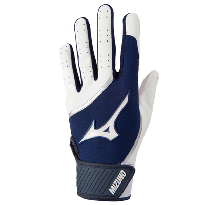 Mizuno Baseball Batting Gloves Mizuno MVP Youth 2022 white/navy back