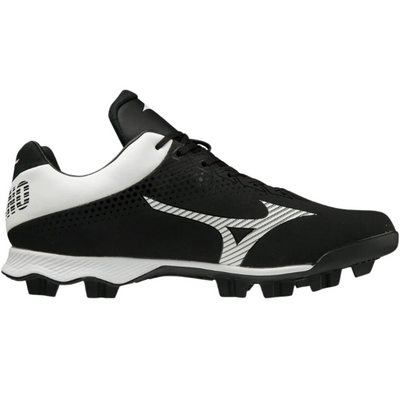 Mizuno Baseball Cleats Mizuno Wave Lightrevo TPU Molded Low Men's black/white side pointing right