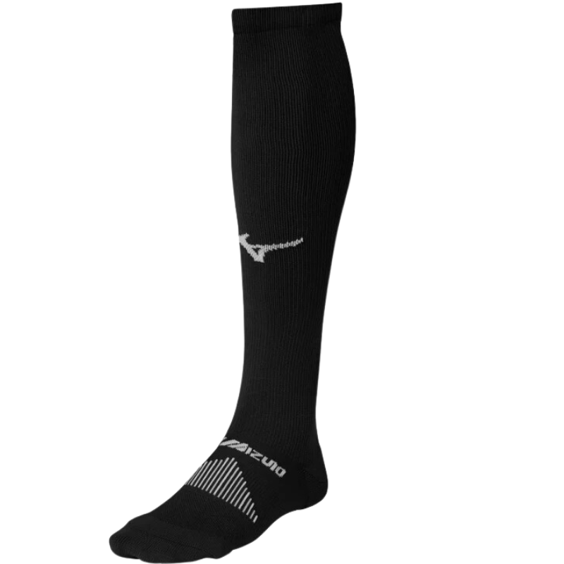 Mizuno Baseball Socks Mizuno Performance OTC Adult black side front facing left