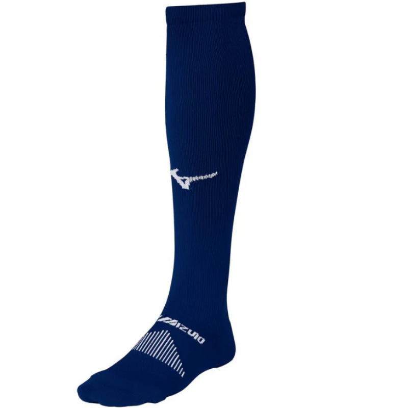 Mizuno Baseball Socks Mizuno Performance OTC Adult navy blue side front facing left