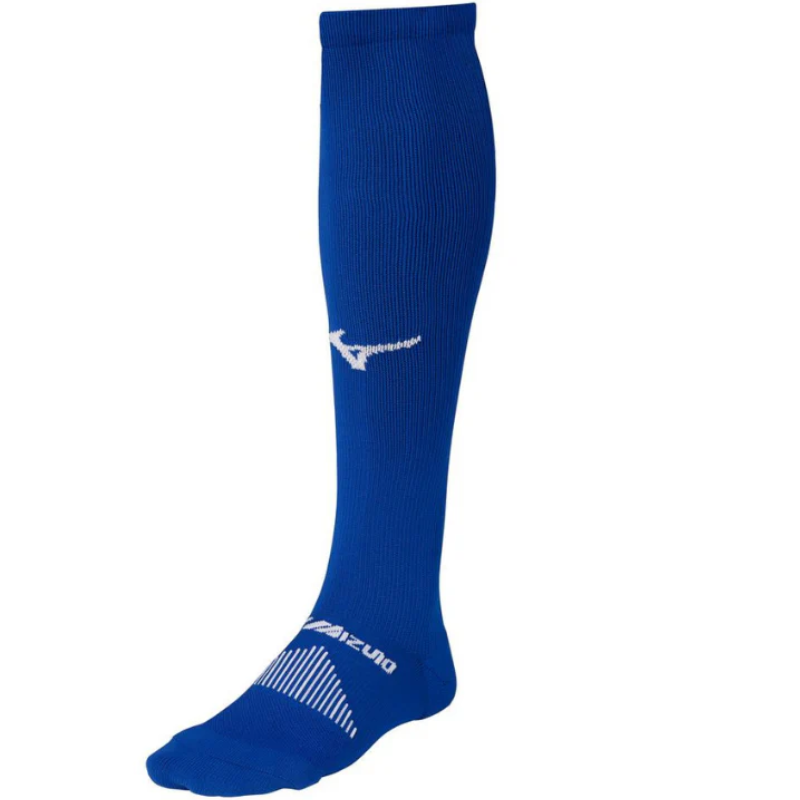 Mizuno Baseball Socks Mizuno Performance OTC Adult royal blue side front facing left