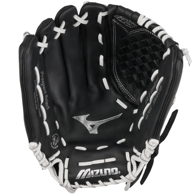 Mizuno Fastpitch Baseball Glove Mizuno Prospect Select 12.5-inch Girls' black front (palm) pointing up