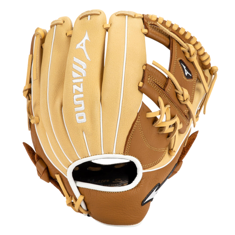 Mizuno Infield Baseball Glove Mizuno Franchise Series 11.5-inch Adult tan/brown back pointing up