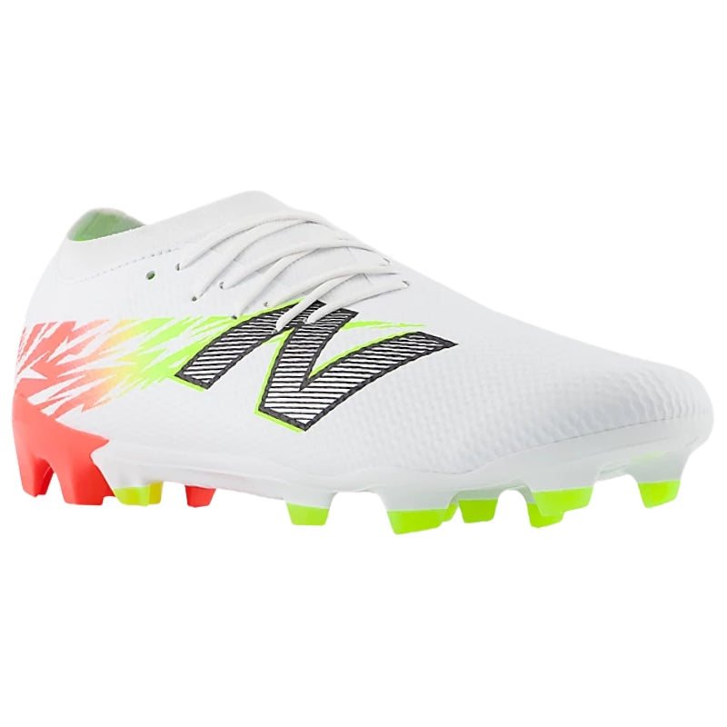 New Balance Soccer Shoes New Balance Furon Team FG V8 Soccer Cleats Adult White Red Yellow