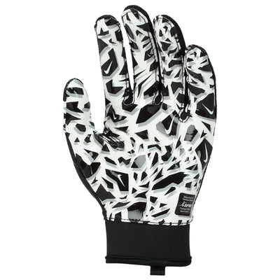 Nike American Football Nike Shark 2.0 Football Gloves Youth Black White Palm