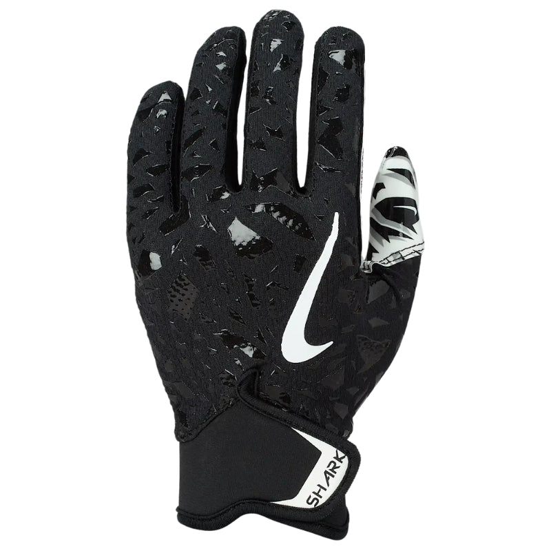 Nike American Football Nike Shark 2.0 Football Gloves Youth Black White