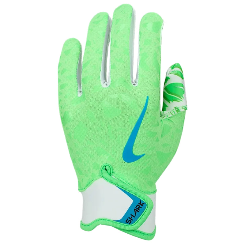Nike American Football Nike Shark 2.0 Football Gloves Youth Green White