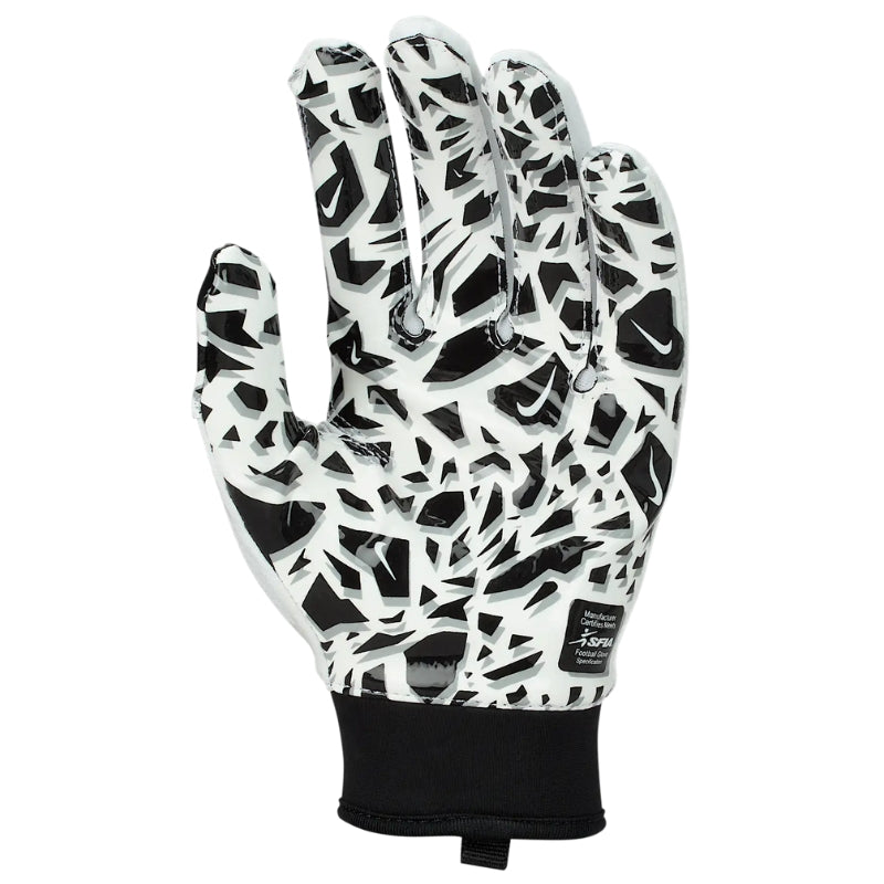 Nike American Football Nike Shark 2.0 Football Gloves Youth White Black Palm