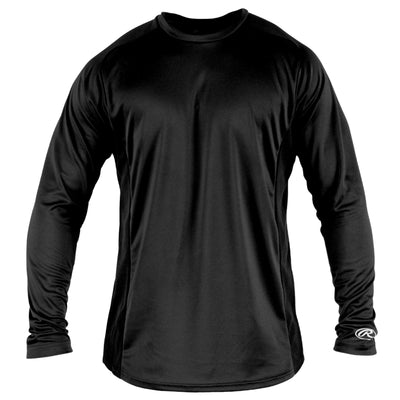 Rawlings Activewear Tops Rawlings Long Sleeve Shirt Adult Black LSBASE