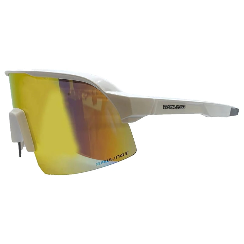 Rawlings Baseball Accessories Rawlings Shield White-Orange Sunglasses Youth R10264YWO