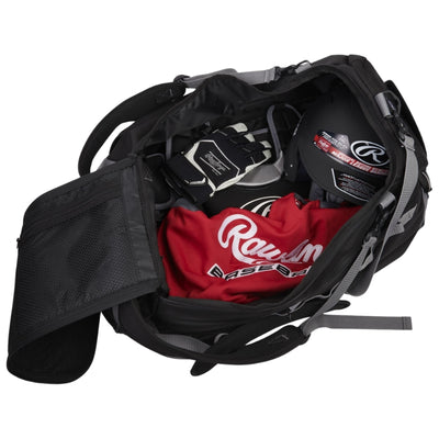 Rawlings Baseball Bags Rawlings Mach Hybrid Duffle Bag Inside View