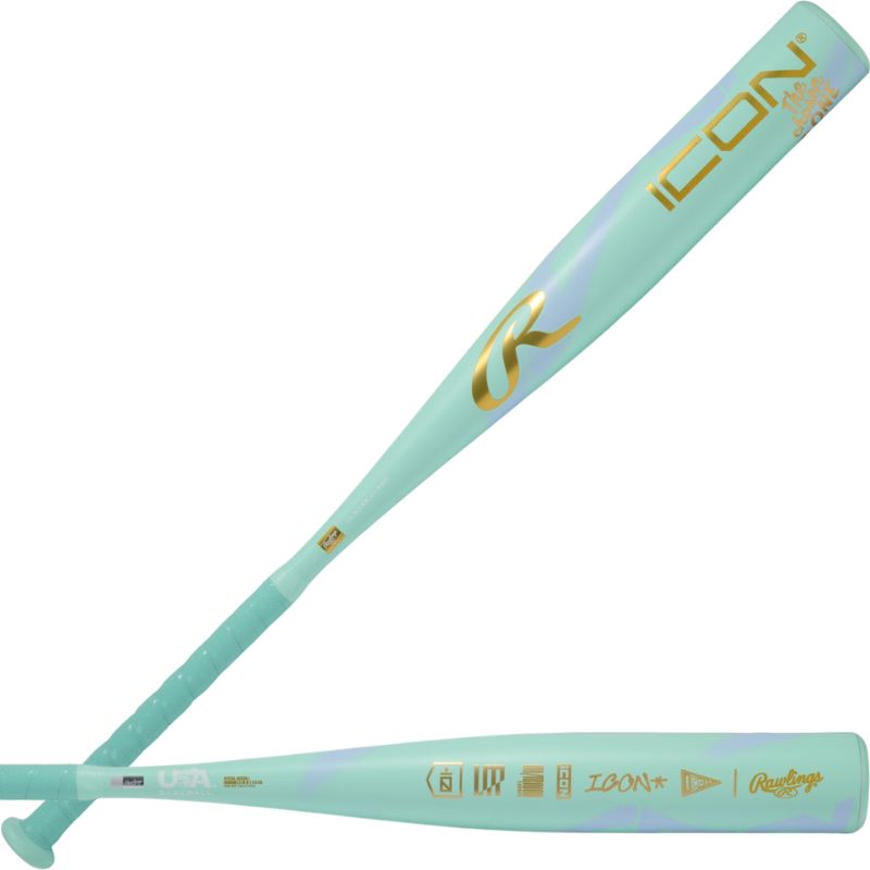 Rawlings Baseball Bats Rawlings Icon 'The Chosen One' -10 USA (2026) Youth 28-31" 18-21oz Teal RUS6IC10