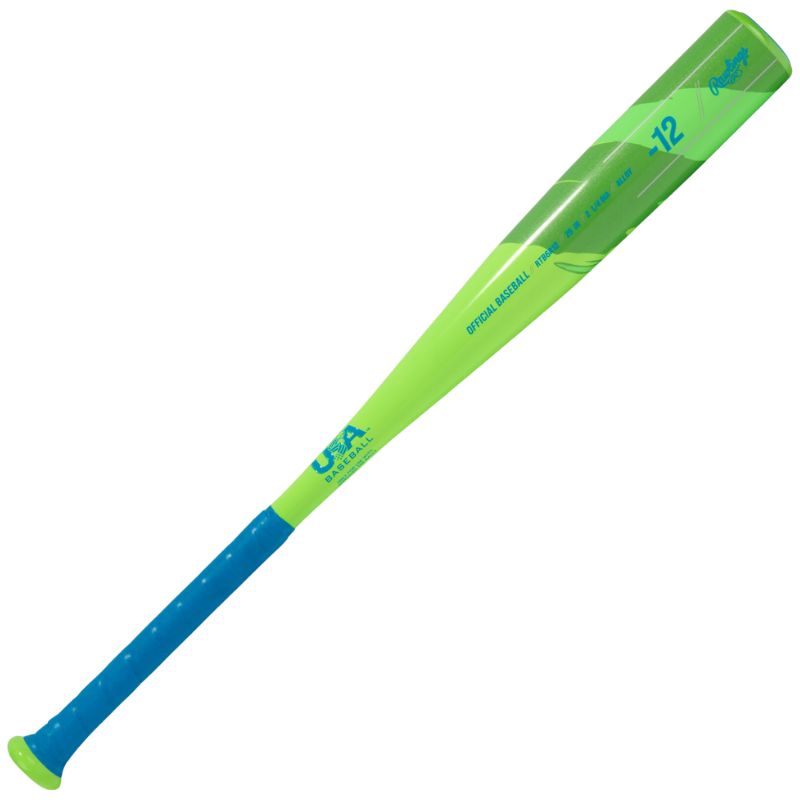 Rawlings Baseball Bats Rawlings Raptor 2 1/4-inch (-12) T-Ball (2026) Youth 12-14oz Neon Green/Blue RTB6R12