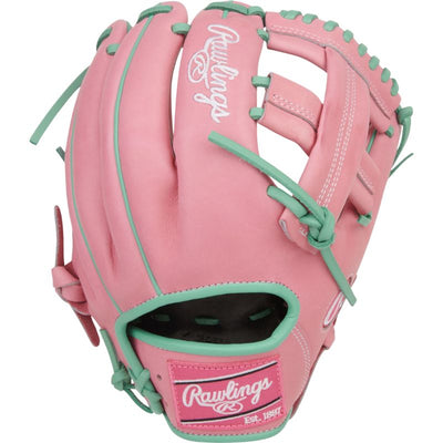 Rawlings Baseball Gloves Rawlings Heart of the Hide 11.75-inch Pink Infield Adult Pink/Mint back