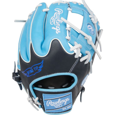 Rawlings Baseball Gloves Rawlings Heart of the Hide 11.75-inch Wing Tip Infield Adult Blue/Black/White back