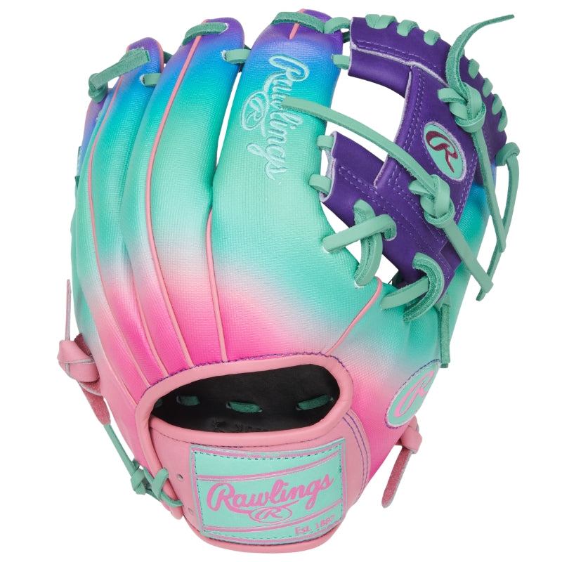 Rawlings Baseball Gloves Rawlings Heart of the Hide Fun Burst 11.5 inch Infield Baseball Glove PROR204-2PUP