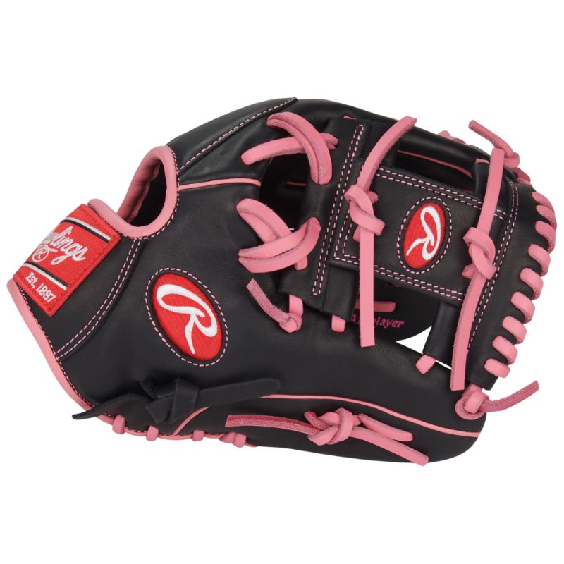 Rawlings Baseball Gloves Rawlings R9 Series 11.5" Infield (2026) Youth Adult R9204-2BP Black/Pink RHT