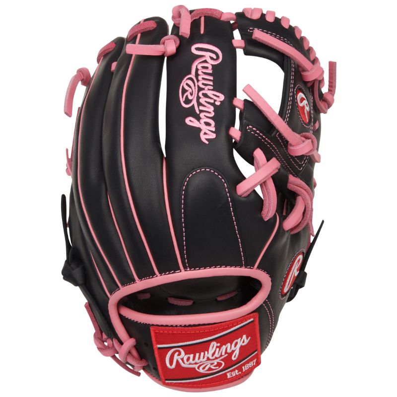 Rawlings Baseball Gloves Rawlings R9 Series 11.5" Infield (2026) Youth Adult R9204-2BP Black/Pink Right-hand throw RHT