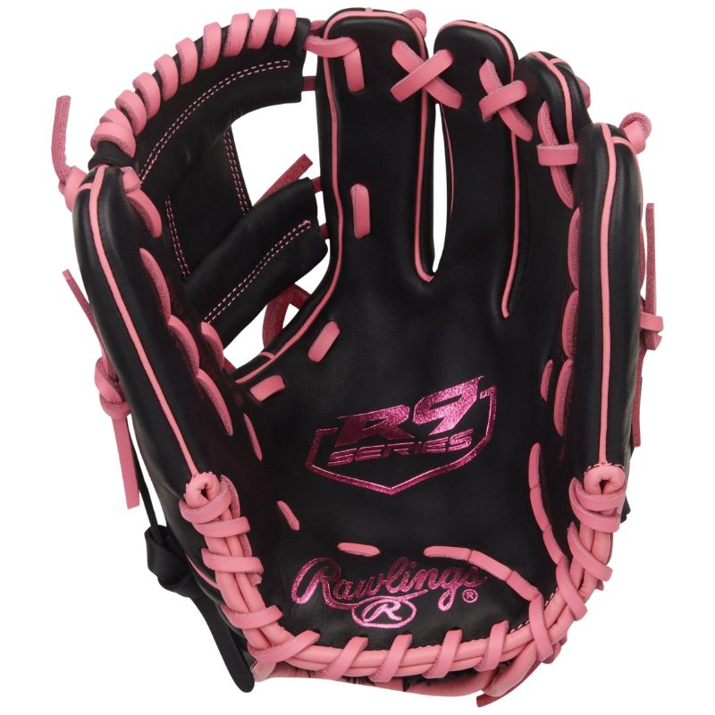 Rawlings Baseball Gloves Rawlings R9 Series 11.5" Infield (2026) Youth Adult R9204-2BP Black/Pink