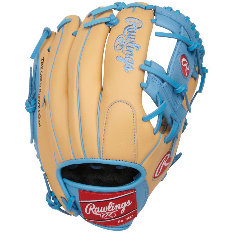 Rawlings Baseball Gloves Rawlings Select Pro Lite Francisco Lindor 11.5" (2026) Youth SPL150FLC Camel/Columbia Blue RHT