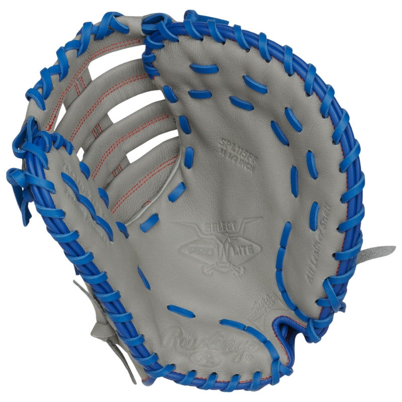 Rawlings Baseball Gloves Rawlings Select Pro Lite Freddie Freeman 11.5 inch First Base Mitt Youth Gray Blue