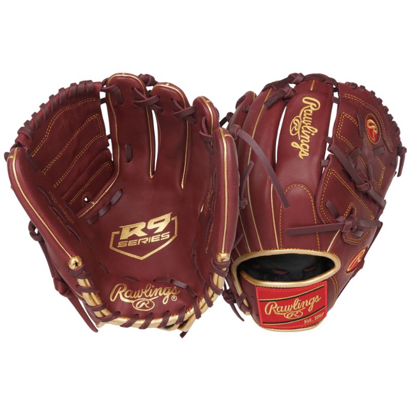 Rawlings Baseball Infield/Pitcher's Gloves Rawlings R9 12" (2026) Adult Youth R9206-9SH Sherry Right-hand throw Left-hand throw