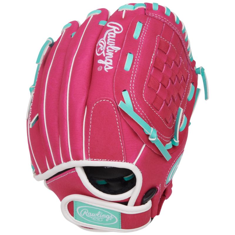Rawlings Softball Gloves Rawlings Sure Catch 10.5" (2026) Youth SCSB105PM Pink/Mint Basket Web