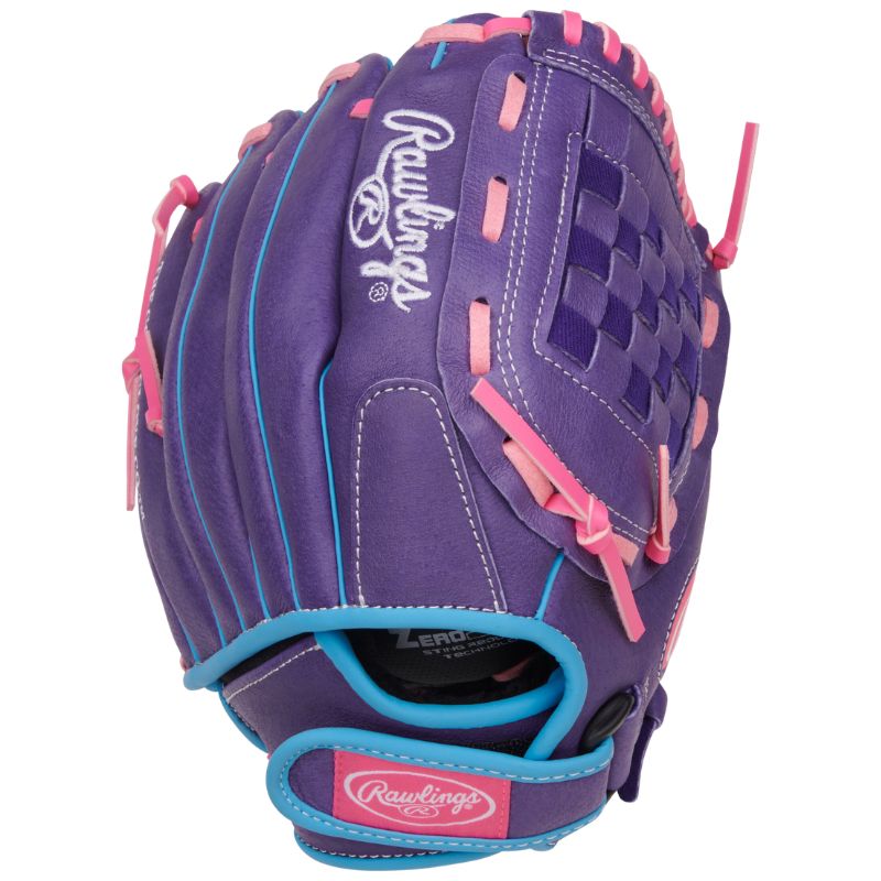 Rawlings Softball Gloves Rawlings Sure Catch 11" (2026) Youth SCSB110PU Purple/Columbia Blue/Pink RHT LHT