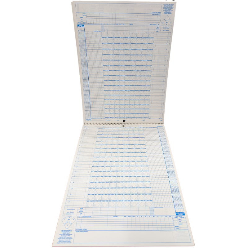 Rawlings System-17 Deluxe Scorebook opened
