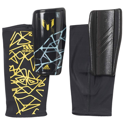 Adidas Messi 10 Shin Guards front and back
