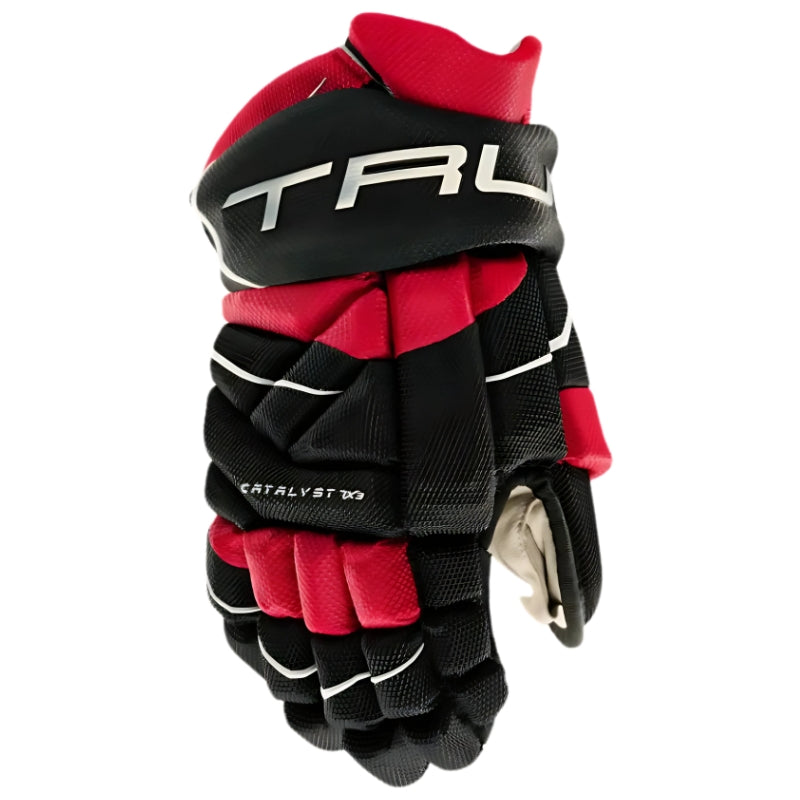 TRUE Hockey Protective Gear TRUE Catalyst 7X3 Hockey Gloves Junior Black Red