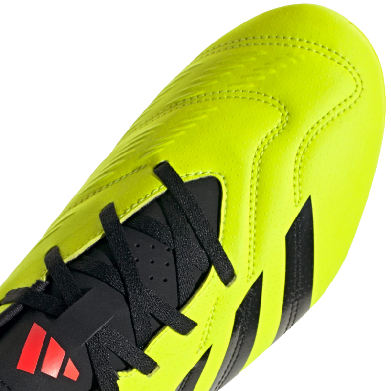 Adidas Predator 24 Club FxG Soccer Cleats- Yellow/Black/Red- Senior