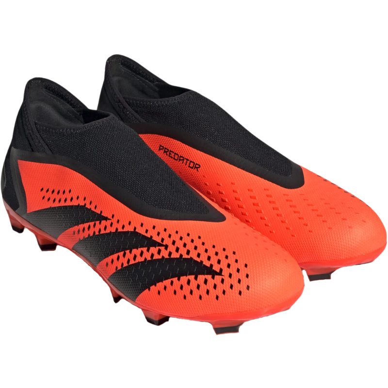 Adidas Predator Accuracy.3 Laceless Firm Ground Soccer Cleats Adult side front of both shoes