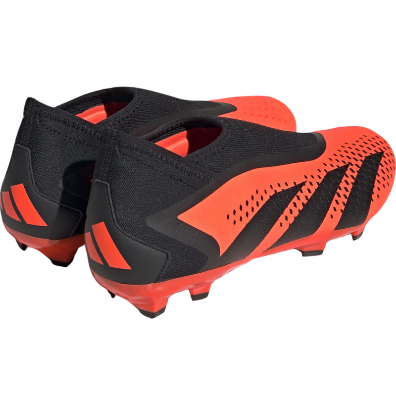 Adidas Predator Accuracy.3 Laceless Firm Ground Soccer Cleats Adult side back of both shoes