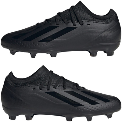 Adidas X Crazyfast.3 FG Soccer Cleats - Black - Senior