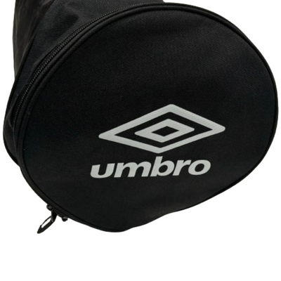 Umbro Soccer Ball Tube Bag end showing logo