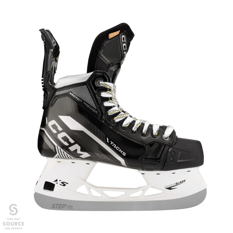 CCM Tacks Vector Premier Hockey Skates with STEP Steel XS - Source Exclusive - Intermediate (2022)